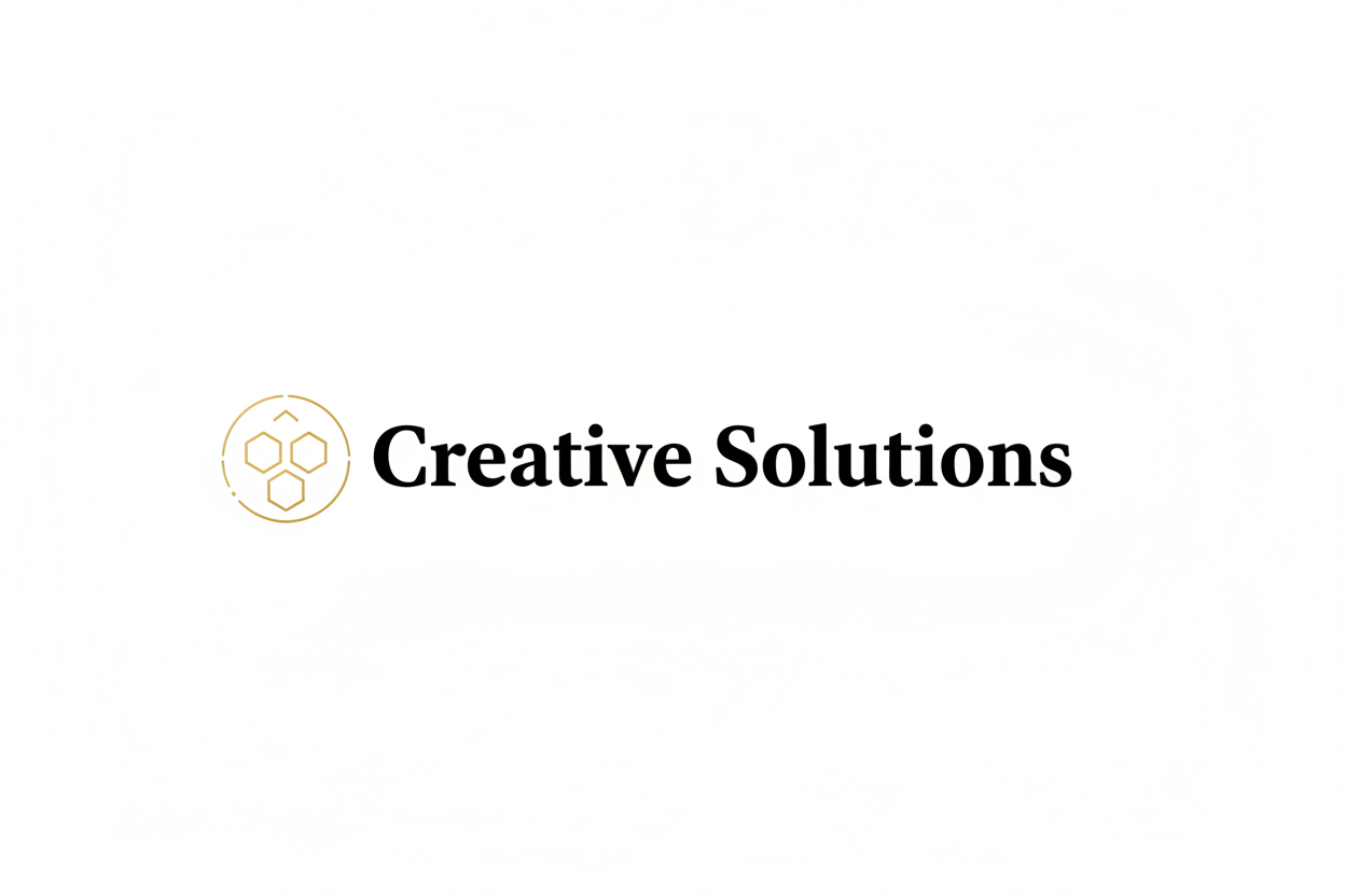 Creative Solutions Logo - Bold Serif